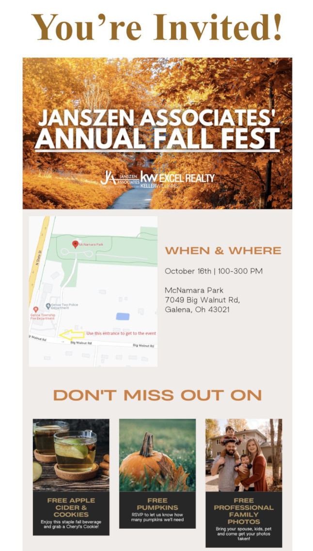 Fall Fest email part one