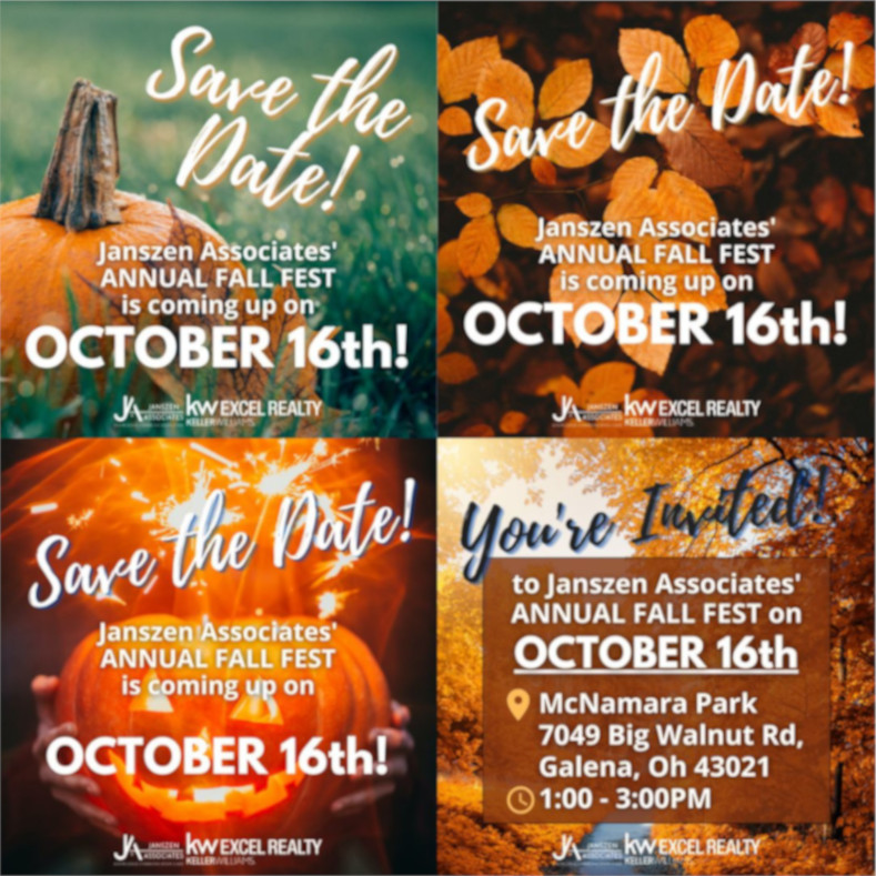 Four Fall Fest instagram posts